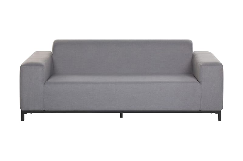 Hughen 3-seters Soffa - Grå/Svart - Hagemøbler & utemiljø - Loungemøbler - Loungesofaer