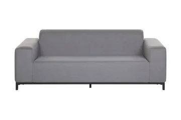 Hughen 3-seters Soffa - Grå/Svart - Hagemøbler & utemiljø - Loungemøbler - Loungesofaer