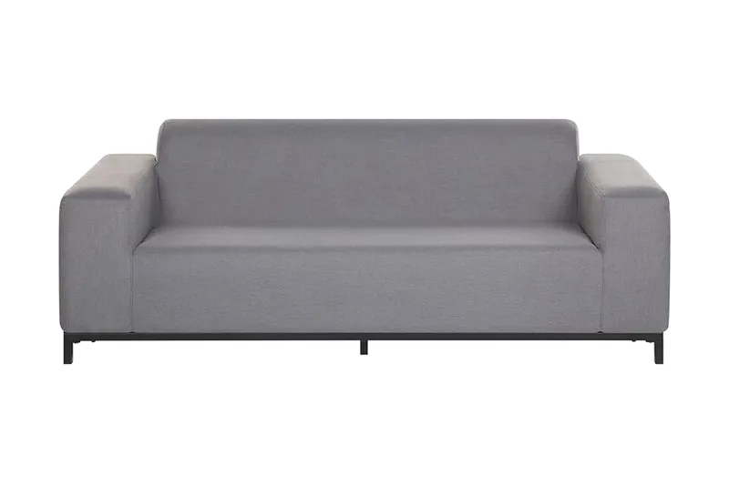 Hughen 3-seters Soffa - Grå/Svart - Hagemøbler & utemiljø - Loungemøbler - Loungesofaer