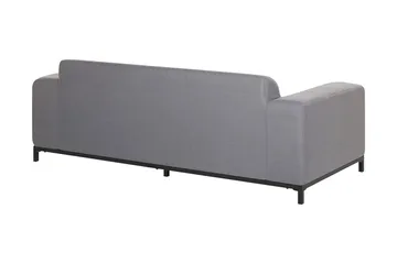 Hughen 3-seters Soffa - Grå/Svart - Hagemøbler & utemiljø - Loungemøbler - Loungesofaer