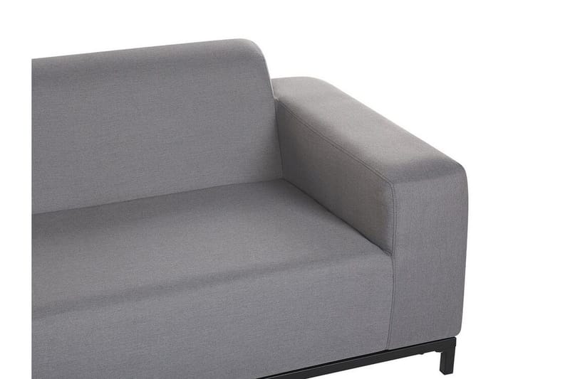 Hughen 3-seters Soffa - Grå/Svart - Hagemøbler & utemiljø - Loungemøbler - Loungesofaer