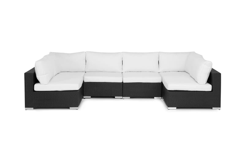 Loungesofa Bahamas 6 Seter - Svart - Loungesofaer - Utesofa