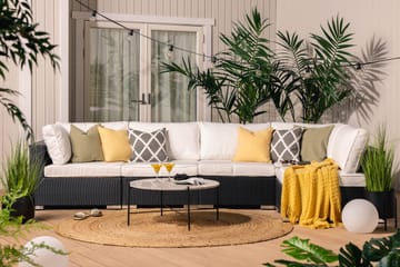 Loungesofa Bahamas Svart - Svart - Hagemøbler & utemiljø - Loungemøbler - Loungesofaer