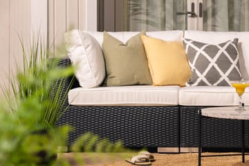 Loungesofa Bahamas Svart - Svart - Hagemøbler & utemiljø - Loungemøbler - Loungesofaer