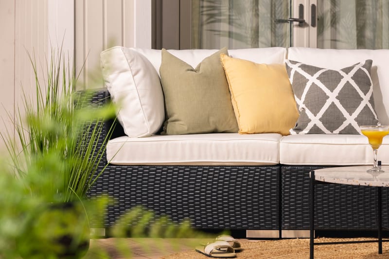 Loungesofa Bahamas Svart - Svart - Hagemøbler & utemiljø - Loungemøbler - Loungesofaer