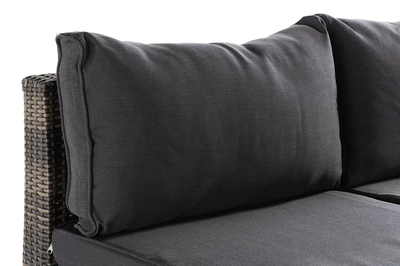Loungesofa Wisconsin uten Armstøtte 2-seters - Kunstrotting/Grå - Hagemøbler & utemiljø - Loungemøbler - Loungesofaer