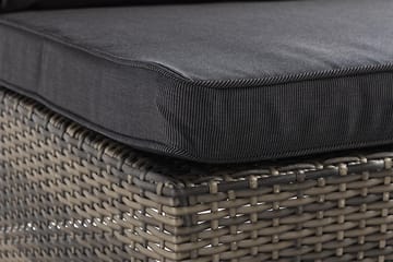 Loungesofa Wisconsin uten Armstøtte 2-seters - Kunstrotting/Grå - Hagemøbler & utemiljø - Loungemøbler - Loungesofaer