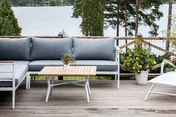 Mexico Hjørnesofa - Hvit - Hagemøbler & utemiljø - Utesofa - Hagesofa & hagebenk