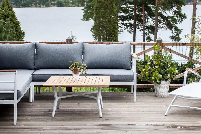Mexico Hjørnesofa - Hvit - Hagemøbler & utemiljø - Utesofa - Hagesofa & hagebenk