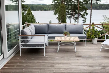 Mexico Hjørnesofa - Hvit - Hagemøbler & utemiljø - Utesofa - Hagesofa & hagebenk