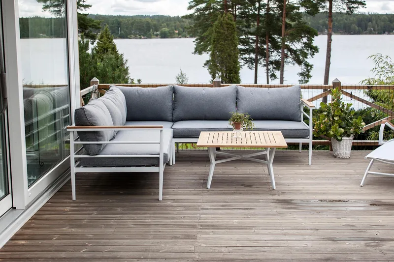 Mexico Hjørnesofa - Hvit - Hagemøbler & utemiljø - Utesofa - Hagesofa & hagebenk