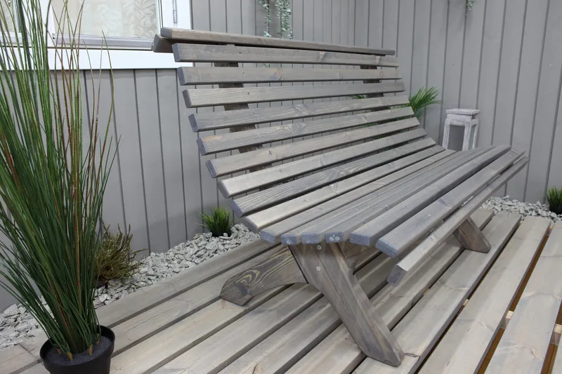 Norvald Benk - Grå - Hagemøbler & utemiljø - Loungemøbler - Loungesofaer