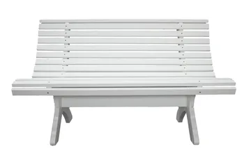 Norvald Hagebenk 140 cm - Hvit - Hagemøbler & utemiljø - Loungemøbler - Loungesofaer