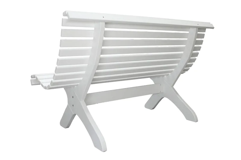 Norvald Hagebenk 140 cm - Hvit - Hagemøbler & utemiljø - Loungemøbler - Loungesofaer