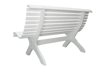 Norvald Hagebenk 140 cm - Hvit - Hagemøbler & utemiljø - Loungemøbler - Loungesofaer