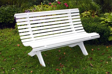 Norvald Hagebenk 140 cm - Hvit - Hagemøbler & utemiljø - Loungemøbler - Loungesofaer