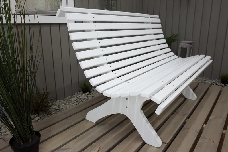 Norvald Hagebenk 140 cm - Hvit - Hagemøbler & utemiljø - Loungemøbler - Loungesofaer
