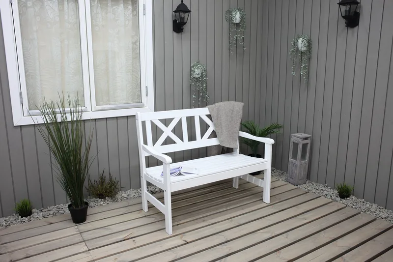 Olivo 2-seter Sofa - Hvit - Hagemøbler & utemiljø - Loungemøbler - Loungesofaer