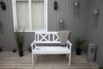 Olivo 2-seter Sofa - Hvit - Hagemøbler & utemiljø - Loungemøbler - Loungesofaer