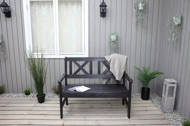 Olivo 2-seter Sofa - Kaffesvart - Hagemøbler & utemiljø - Loungemøbler - Loungesofaer