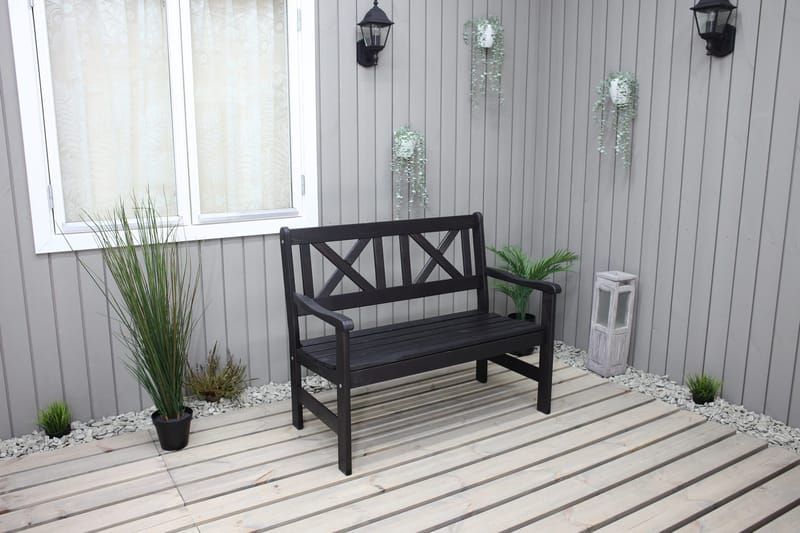 Olivo 2-seter Sofa - Kaffesvart - Hagemøbler & utemiljø - Loungemøbler - Loungesofaer