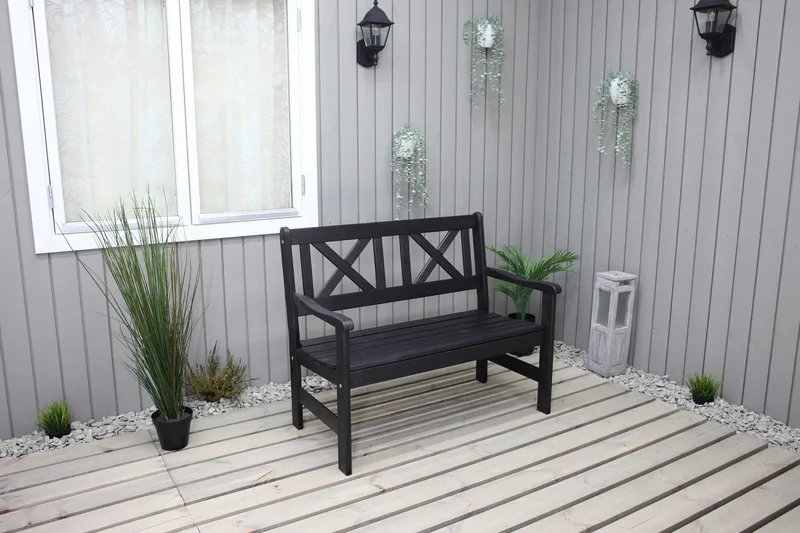 Olivo 2-seter Sofa - Kaffesvart - Hagemøbler & utemiljø - Loungemøbler - Loungesofaer