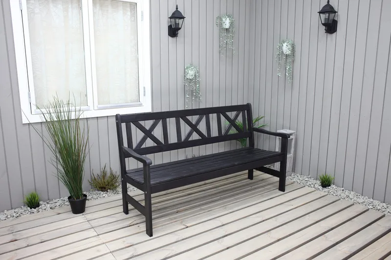 Olivo 3-seter Sofa - Kaffesvart - Hagemøbler & utemiljø - Loungemøbler - Loungesofaer