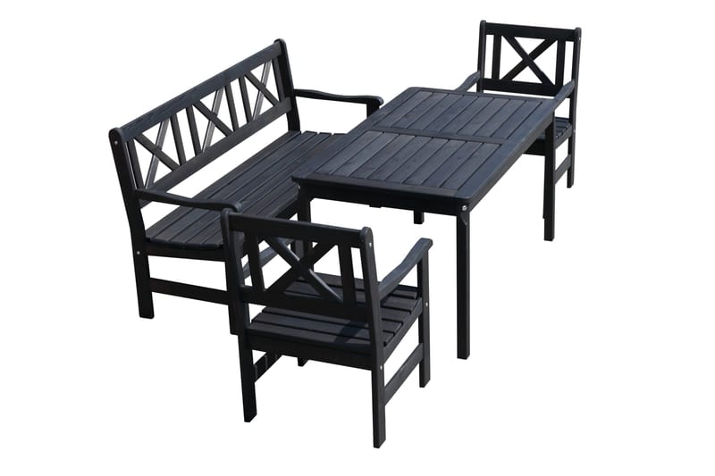 Olivo 3-seter Sofa - Kaffesvart - Hagemøbler & utemiljø - Loungemøbler - Loungesofaer