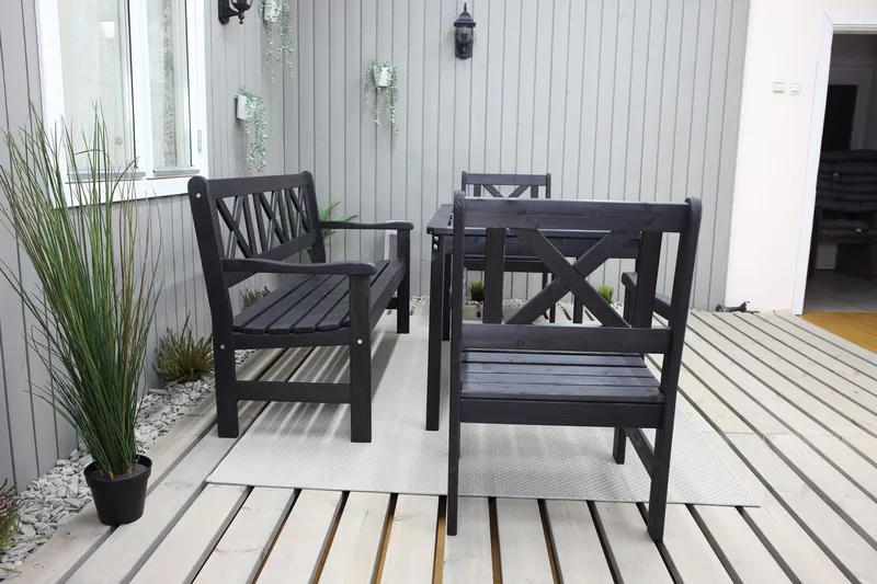 Olivo 3-seter Sofa - Kaffesvart - Hagemøbler & utemiljø - Loungemøbler - Loungesofaer