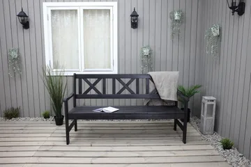 Olivo 3-seter Sofa - Kaffesvart - Hagemøbler & utemiljø - Loungemøbler - Loungesofaer