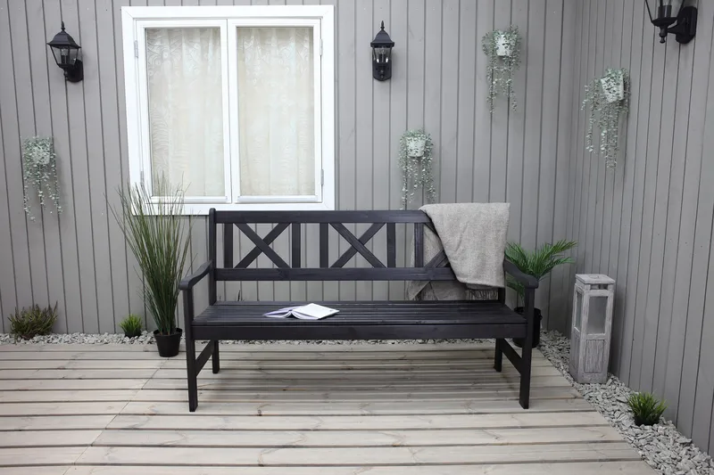 Olivo 3-seter Sofa - Kaffesvart - Hagemøbler & utemiljø - Loungemøbler - Loungesofaer