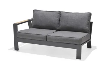 Palau 2-seter Sofa Høyre - Grå - Hagemøbler & utemiljø - Loungemøbler - Loungesofaer