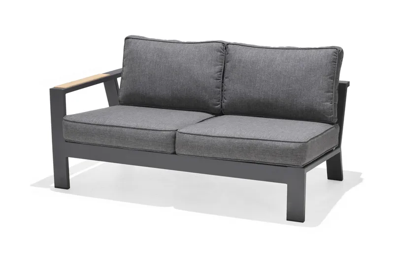 Palau 2-seter Sofa Høyre - Grå - Hagemøbler & utemiljø - Loungemøbler - Loungesofaer