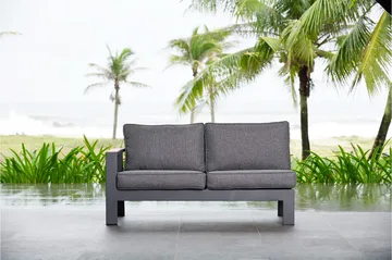 Palau 2-seter Sofa Høyre - Grå - Hagemøbler & utemiljø - Loungemøbler - Loungesofaer