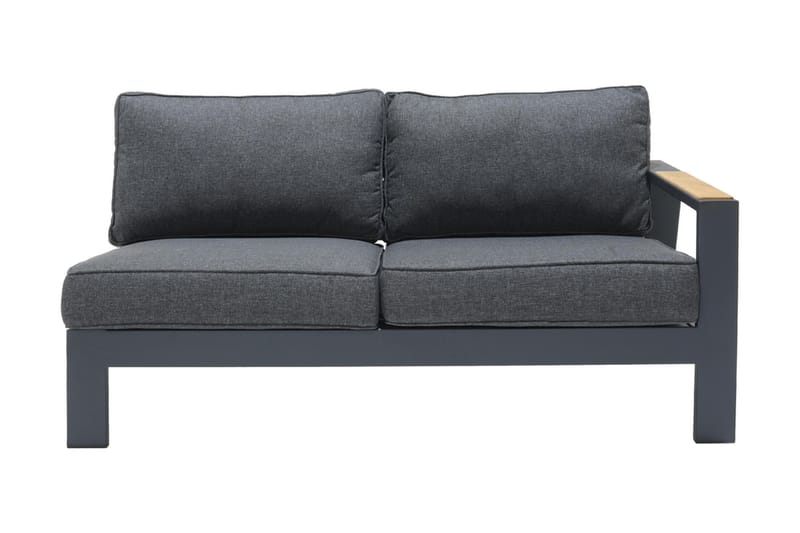 Palau 2-seter Sofa Venstre - Grå - Hagemøbler & utemiljø - Loungemøbler - Loungesofaer
