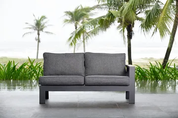 Palau 2-seter Sofa Venstre - Grå - Hagemøbler & utemiljø - Loungemøbler - Loungesofaer