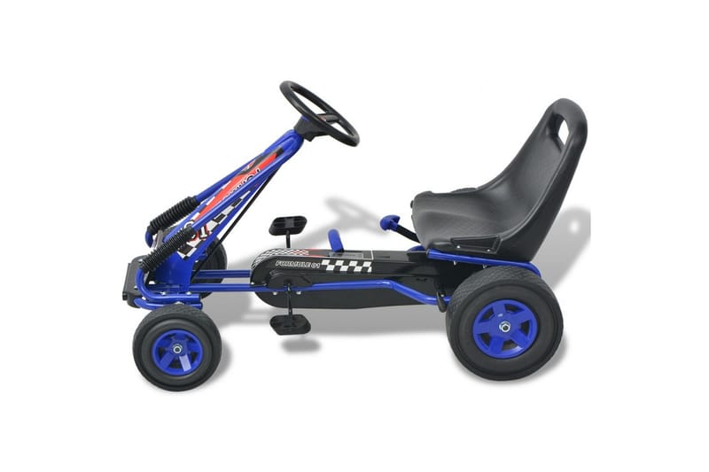 Pedal--go-kart med justerbar sete blå - Loungesofaer - Utesofa