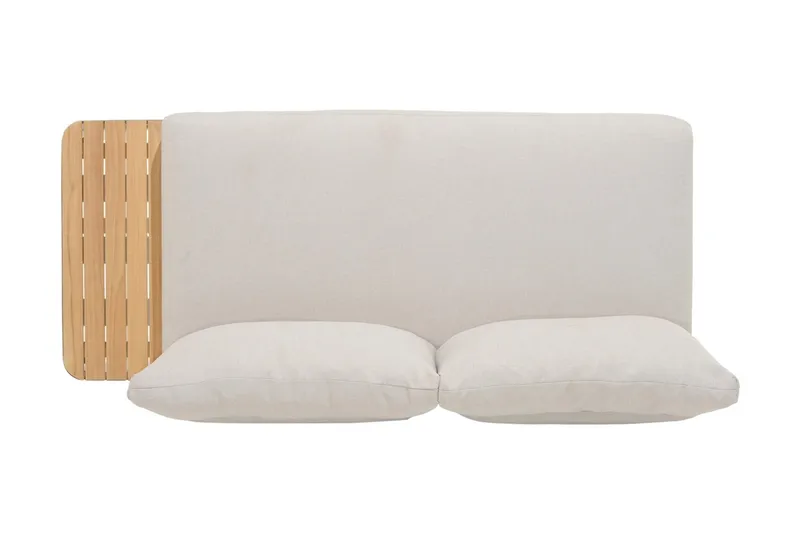 Portals 2-seter Sofa - Hvit/Tre - Hagemøbler & utemiljø - Loungemøbler - Loungesofaer