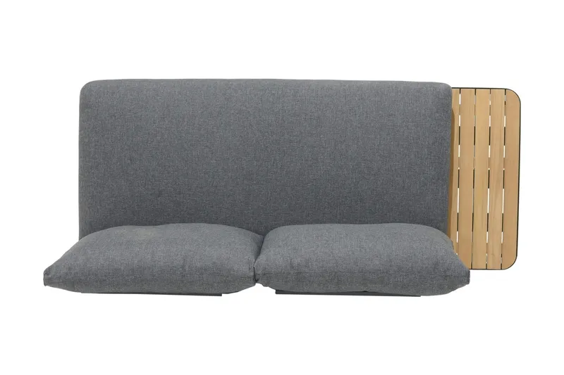 Portals 2-seter Sofa - Svart/Tre - Hagemøbler & utemiljø - Loungemøbler - Loungesofaer
