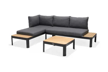 Portals 2-seter Sofa - Svart/Tre - Hagemøbler & utemiljø - Loungemøbler - Loungesofaer