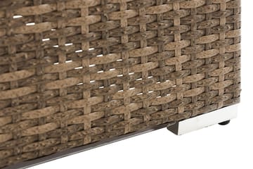 Wisconsin Loungesofa med Armstøtte 2-seters - Glass/Kunstrotting/Sand - Hagemøbler & utemiljø - Balkong & terrasse - Balkongmøbler - Balkongsofa