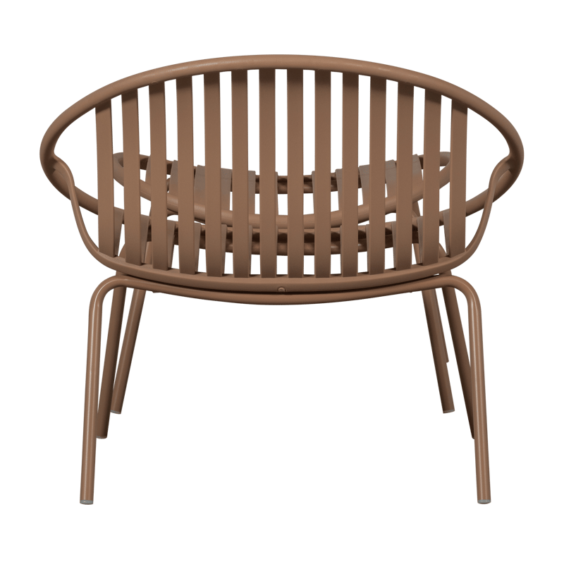 Loungestol + fotskammel Bruce utendørs - Lakserosa - Hagemøbler & utemiljø - Loungemøbler - Loungestol utendørs