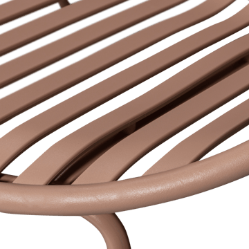 Loungestol + fotskammel Bruce utendørs - Lakserosa - Hagemøbler & utemiljø - Loungemøbler - Loungestol utendørs