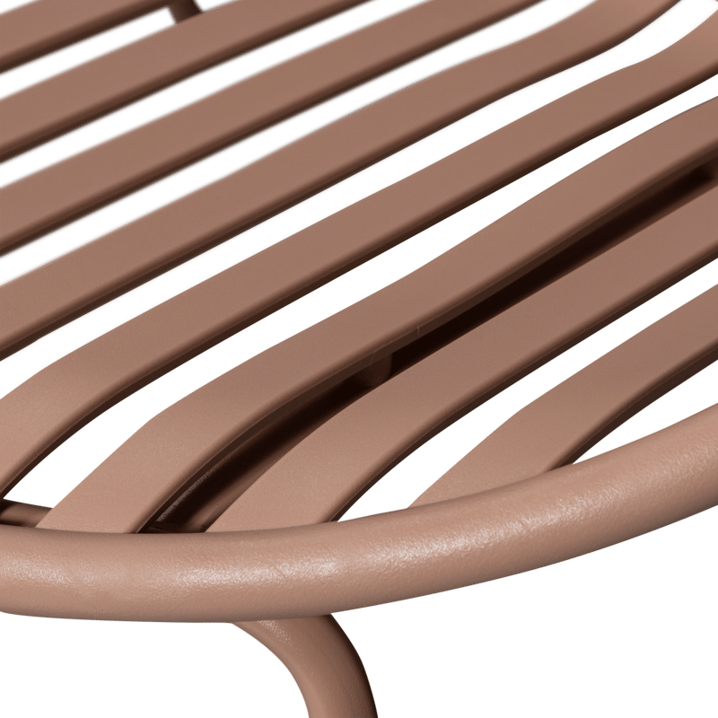 Loungestol + fotskammel Bruce utendørs - Lakserosa - Hagemøbler & utemiljø - Loungemøbler - Loungestol utendørs