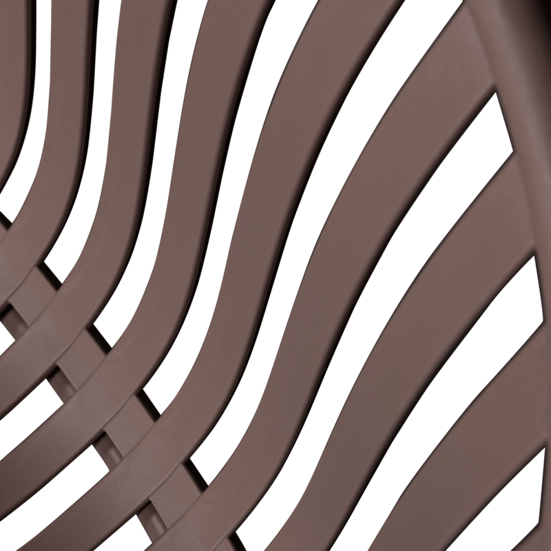 Loungestol + fotskammel Bruce utendørs - Lilla/Brun - Hagemøbler & utemiljø - Loungemøbler - Loungestol utendørs