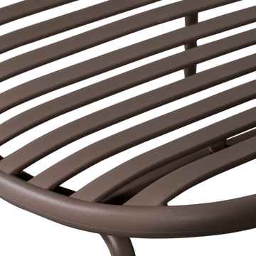 Loungestol + fotskammel Bruce utendørs - Lilla/Brun - Hagemøbler & utemiljø - Loungemøbler - Loungestol utendørs