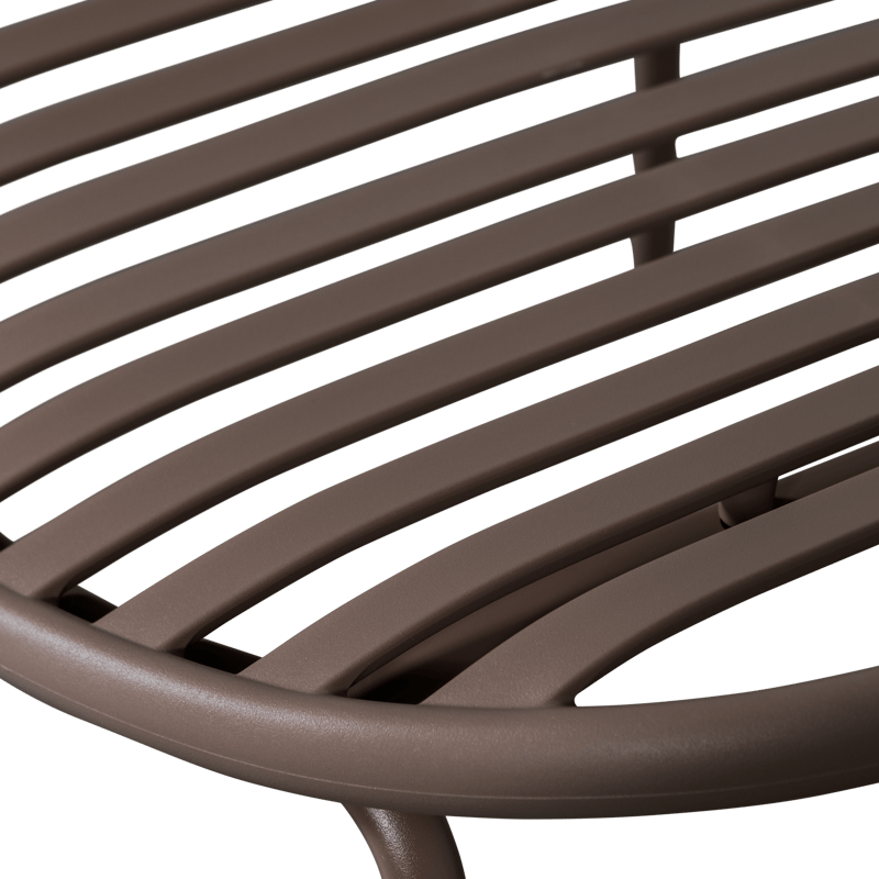 Loungestol + fotskammel Bruce utendørs - Lilla/Brun - Hagemøbler & utemiljø - Loungemøbler - Loungestol utendørs