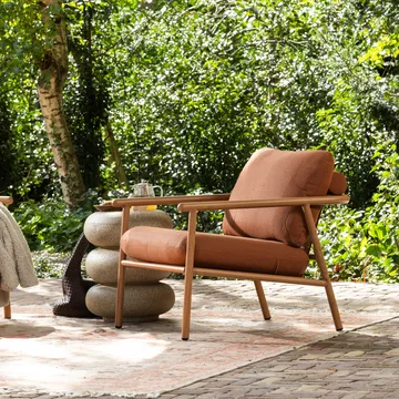 Loungestol Cavero 87 cm utendørs - Terra - Hagemøbler & utemiljø - Loungemøbler - Loungestol utendørs
