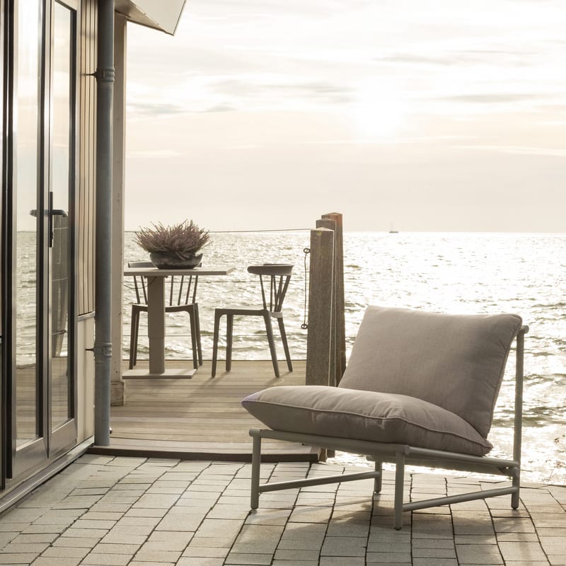 Loungestol Elvo 82 cm utendørs - Sand - Hagemøbler & utemiljø - Loungemøbler - Loungestol utendørs