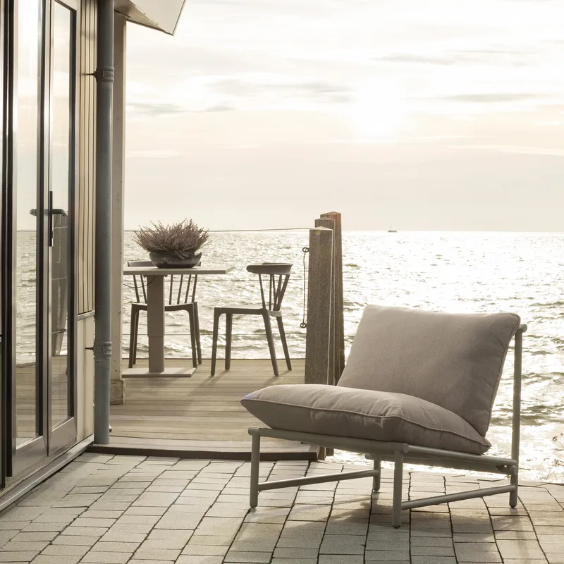 Loungestol Elvo 82 cm utendørs - Sand - Hagemøbler & utemiljø - Loungemøbler - Loungestol utendørs